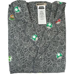 Pottery Barn Teen Super Mario Power-Up Glow-in-the-Dark Loose Fit Pajama Set L